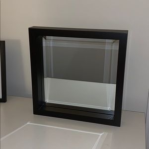 Square Black Framed Mirror